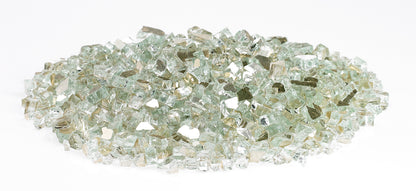 American Fire Glass - 1/4" Platinum Reflective, 10 lb. Jar Fire Glass