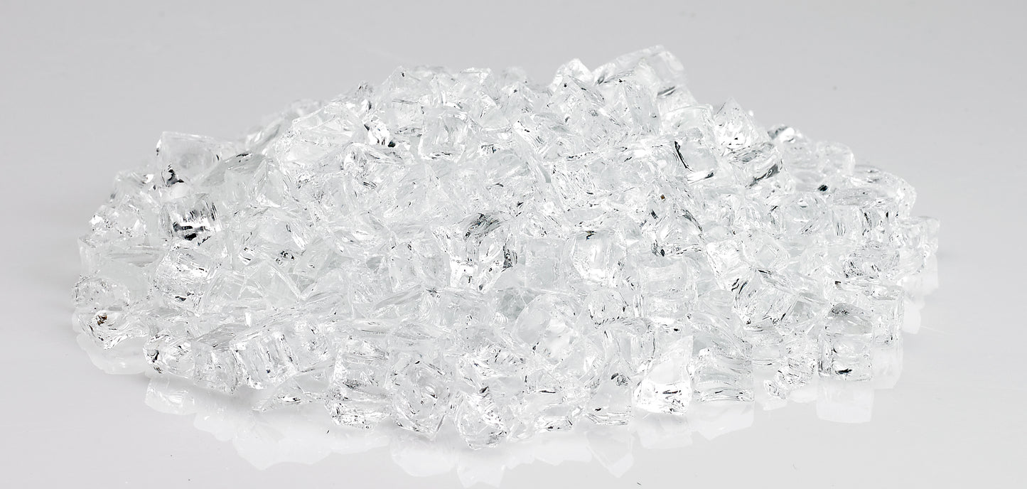 American Fire Glass - 1/2" StarFire, 10 lb. Jar Fire Glass