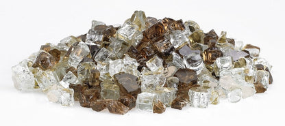 American Fri Glass - 1/2" Zion Reflective, 10 lb. Jar Fire Glass