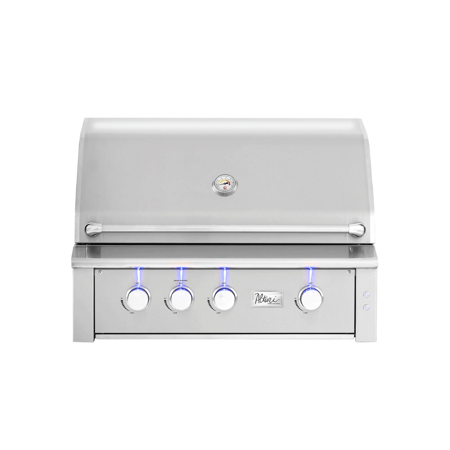American Made Grills Alturi 36-in 3 Burner Built-In Gas Grill w/ Stainless Steel Burners & Rotisserie – ALT36T