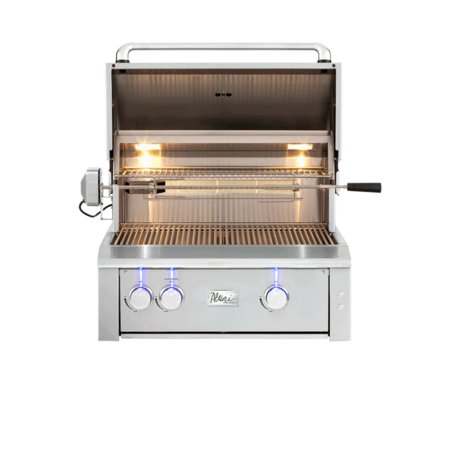 American Made Grills Alturi 30-inch 2 Burner Built-In Gas Grill w/ Stainless Steel Burners & Rotisserie – ALT30T