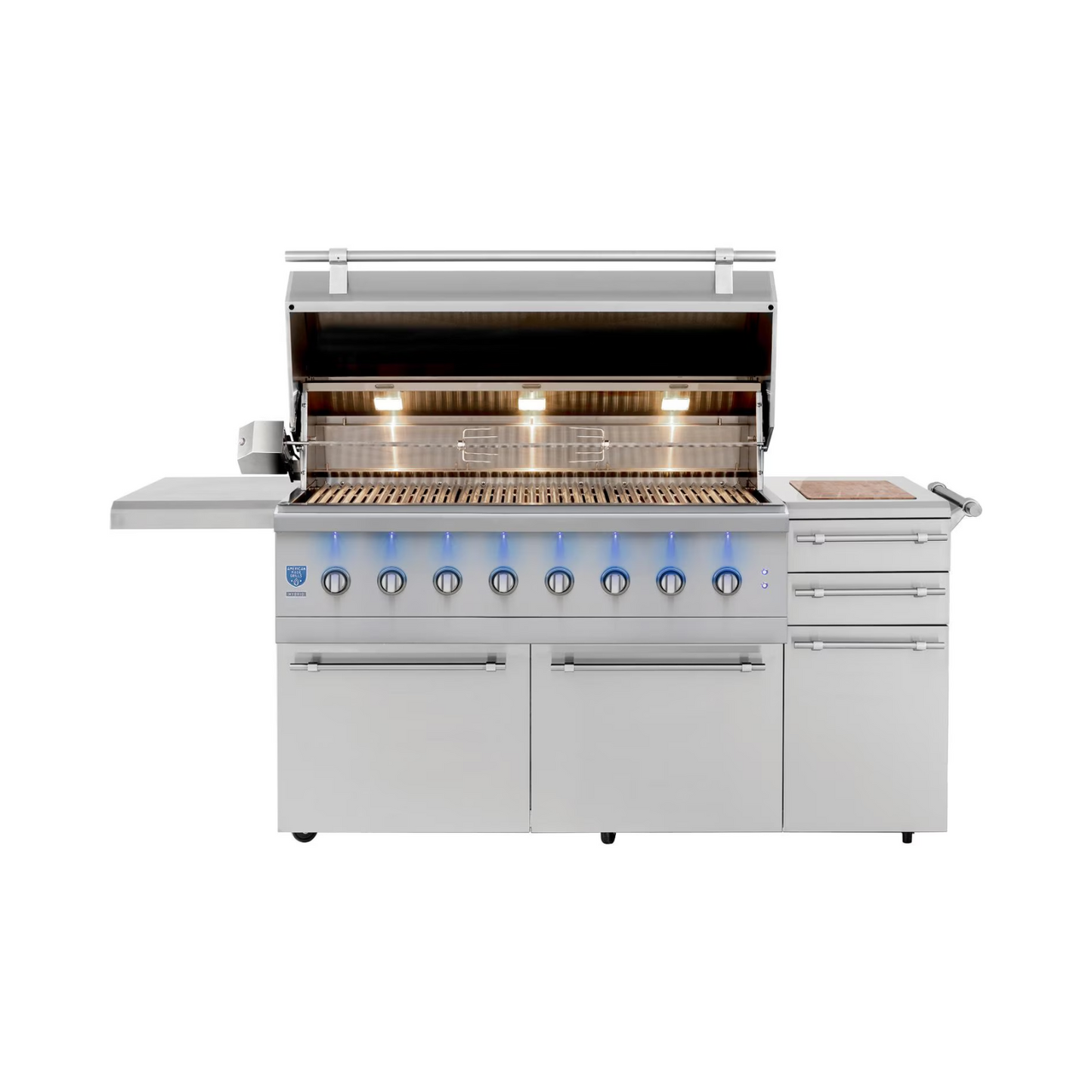 American Made Grills Encore 54-Inch Freestanding Hybrid Grill – ENCFS54