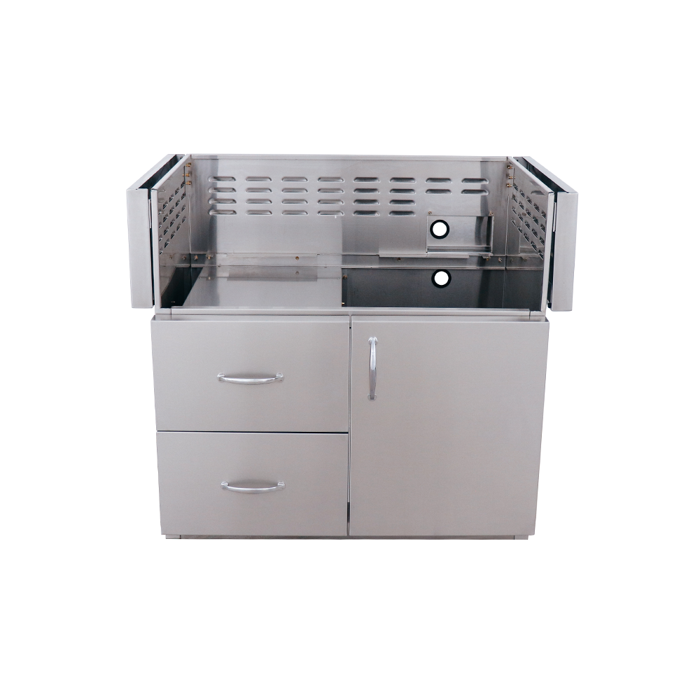 RCS - 42" ARG Cart, #304SS, 2-Drawer & Door Combo Design, Built