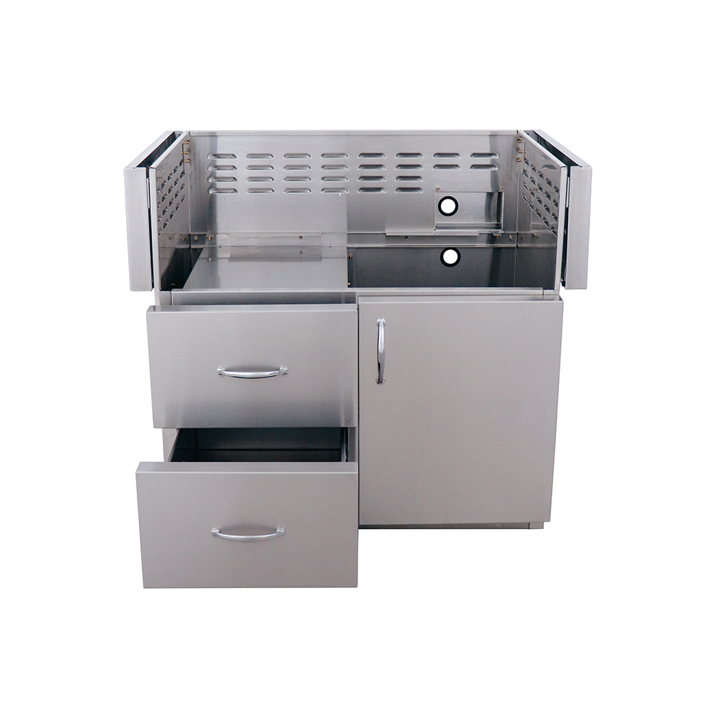 RCS - 42" ARG Cart, #304SS, 2-Drawer & Door Combo Design, Built
