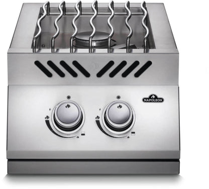 Napoleon Built-in 500 Series Inline Dual Range Top Burner with Stainless Steel Cover
