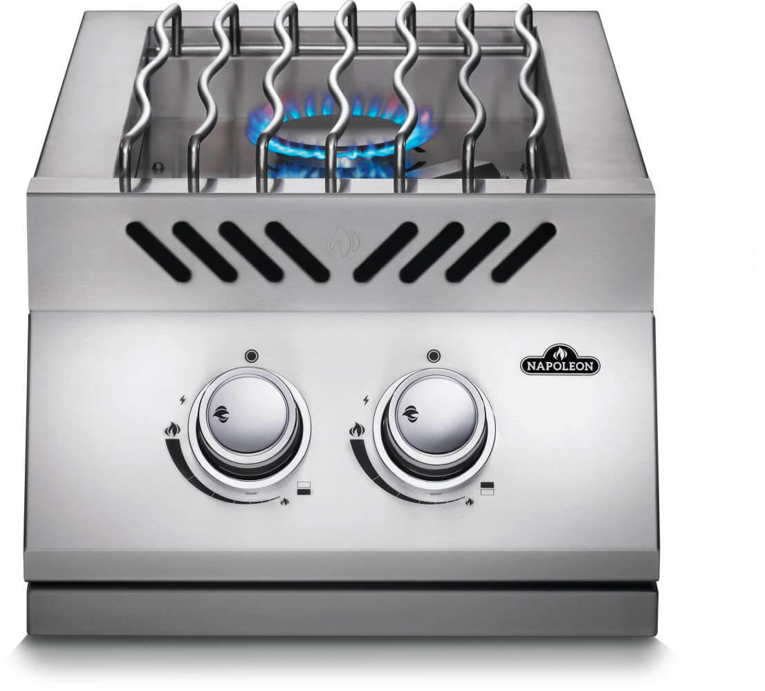 Napoleon Built-in 500 Series Inline Dual Range Top Burner with Stainless Steel Cover
