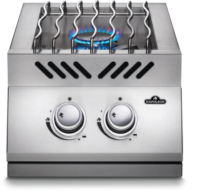 Napoleon Built-in 500 Series Inline Dual Range Top Burner with Stainless Steel Cover