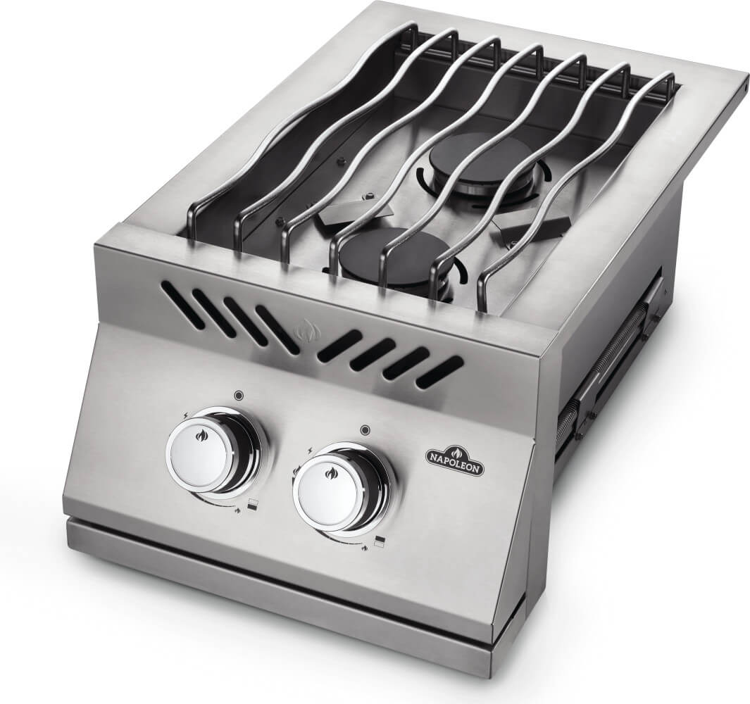 Napoleon Built-in 500 Series Inline Dual Range Top Burner with Stainless Steel Cover