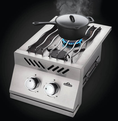 Napoleon Built-in 500 Series Inline Dual Range Top Burner with Stainless Steel Cover