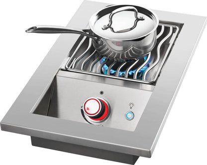 Napoleon Built-in 700 Series Single Range Top Burner with Stainless Steel Cover