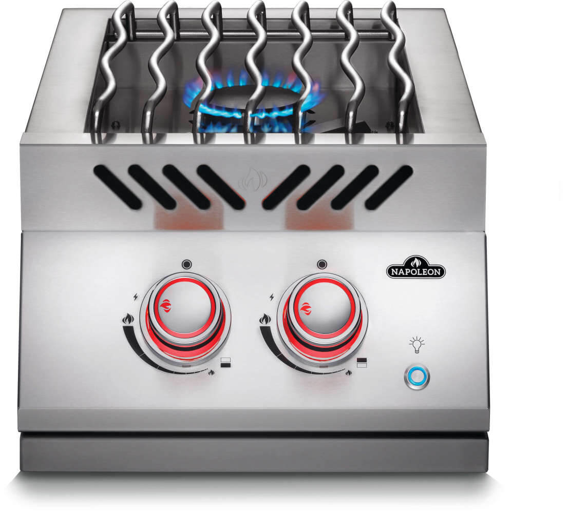 Napoleon Built-in 700 Series Inline Dual Range Top Burner with Stainless Steel Cover