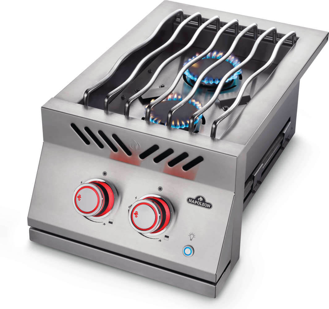 Napoleon Built-in 700 Series Inline Dual Range Top Burner with Stainless Steel Cover