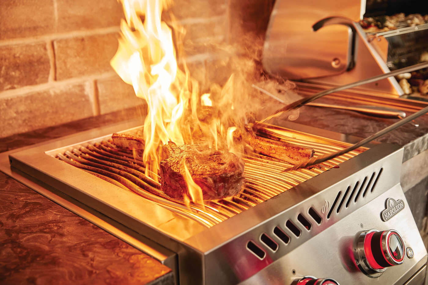 Napoleon Built-in 700 Series Dual Infrared Burner with Stainless Steel Cover