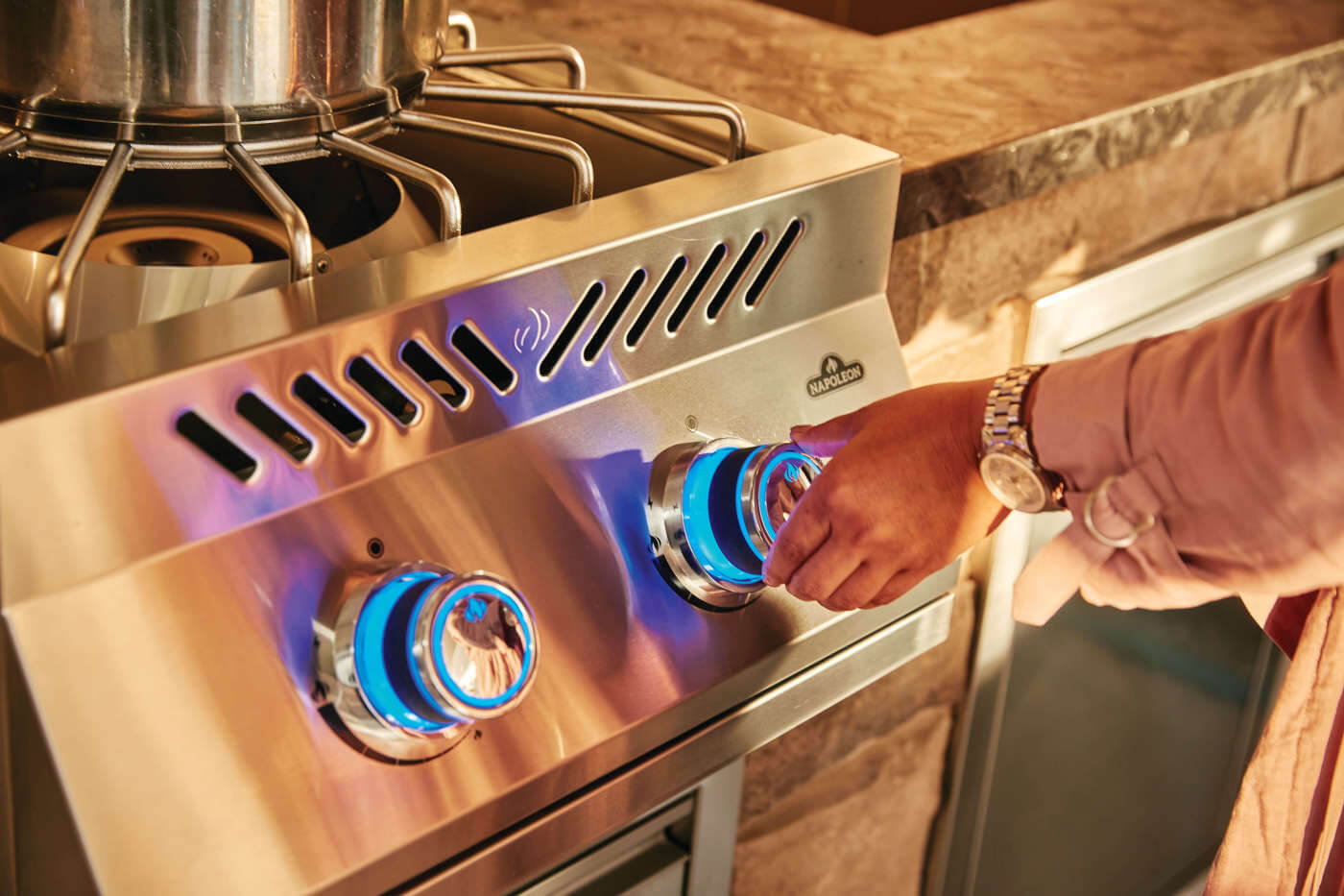 Napoleon Built-in 700 Series Power Burner with Stainless Steel Cover
