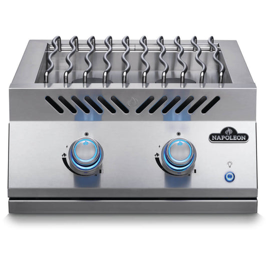 Napoleon Built-in 700 Series Dual Range Top Burner with Stainless Steel Cover