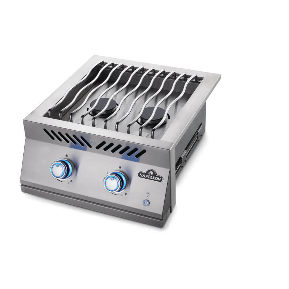 Napoleon Built-in 700 Series Dual Range Top Burner with Stainless Steel Cover