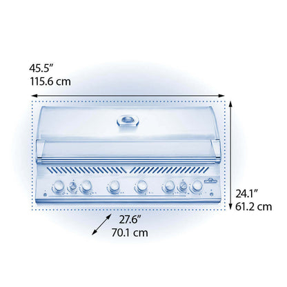 Napoleon Built-In 700 Series 44 with Dual Infrared Rear Burners