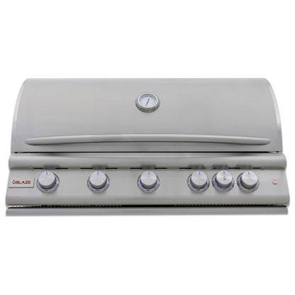 Blaze 40-Inch 5-Burner Premium LTE+ Gas Grill with Rear Burner and Built-in Lighting System - BLZ-5LTE3(LP/NG)