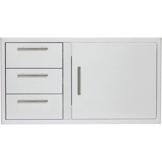 Blaze 39-Inch Access Door and Triple Drawer Combo BLZ-DDC-R-39-LTSC