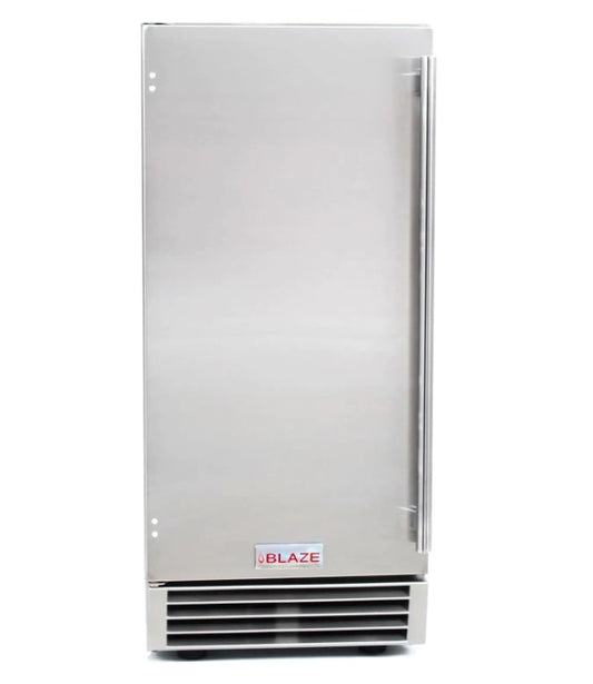 Blaze 50 Lb. 15-Inch Outdoor Rated Ice Maker w/ Gravity Drain - BLZ-ICEMKR-50GR