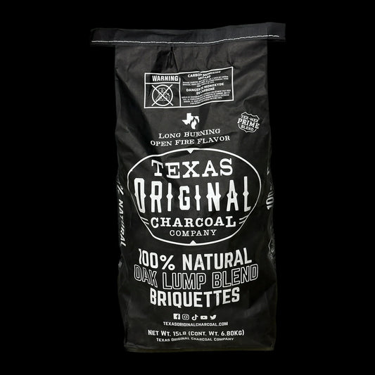 15 Lbs Texas Original Charcoal All-Natural Oak Briquettes
