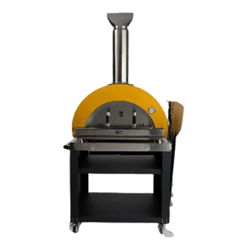 Coyote 40" Duomo Wood Fired Outdoor Pizza Oven Cart with Tool Holder
