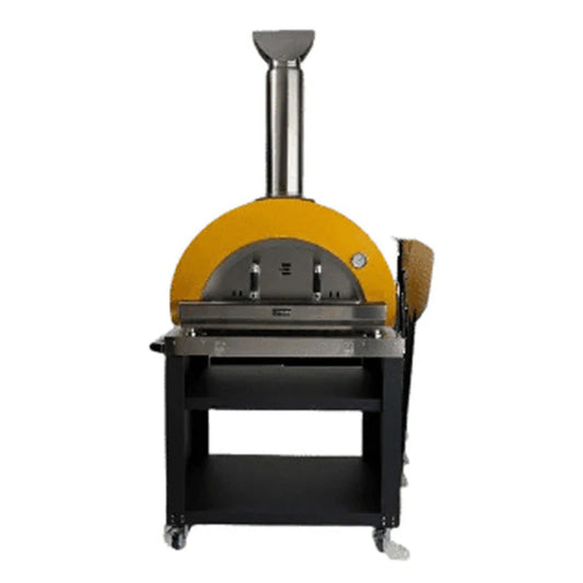 Coyote 40" Duomo Wood Fired Outdoor Pizza Oven Cart with Tool Holder