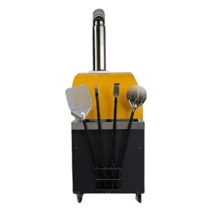 Coyote 40" Duomo Wood Fired Outdoor Pizza Oven Cart with Tool Holder