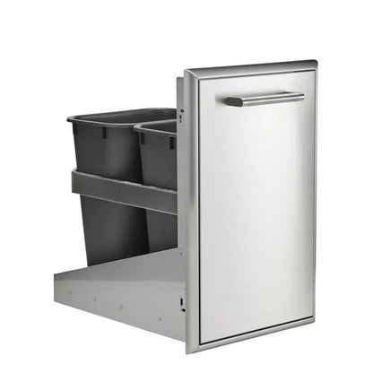 Coyote 18" Front To Back Trash Recycle Combo