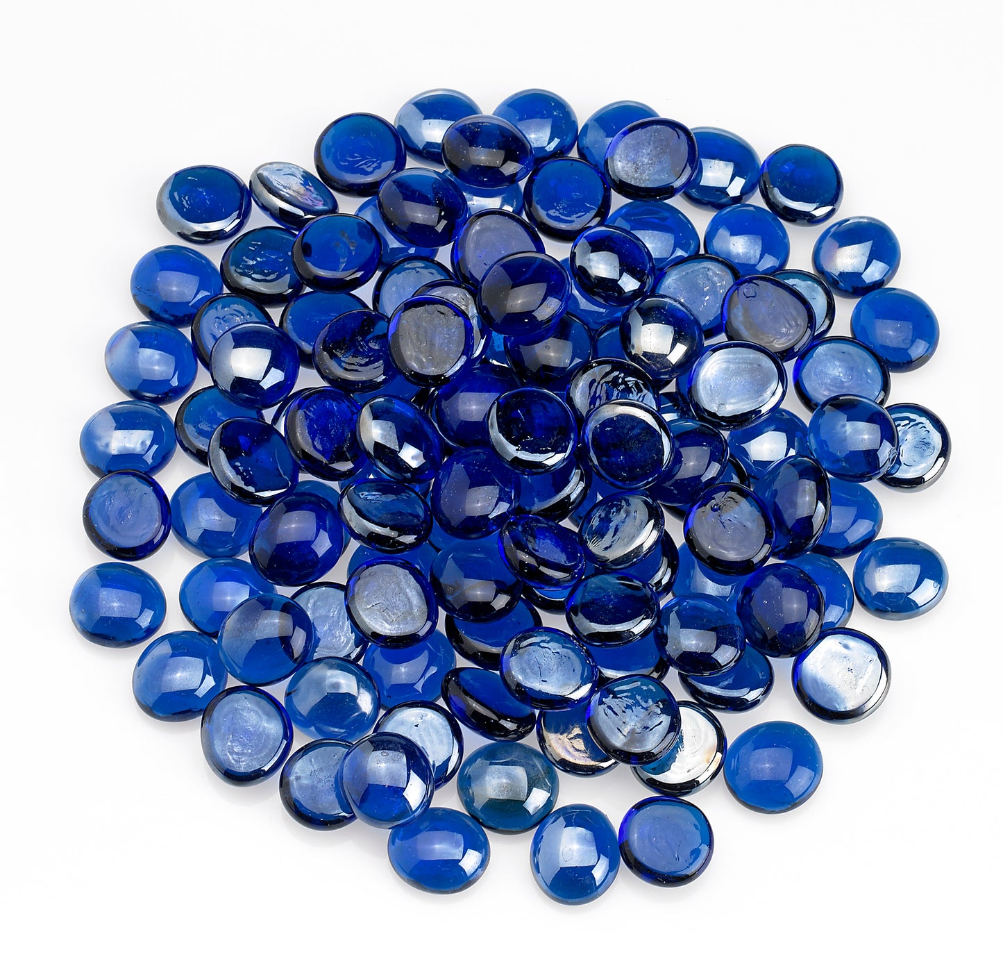 American Fire Glass - Royal Blue Luster, 10 lb. Jar Fire Beads