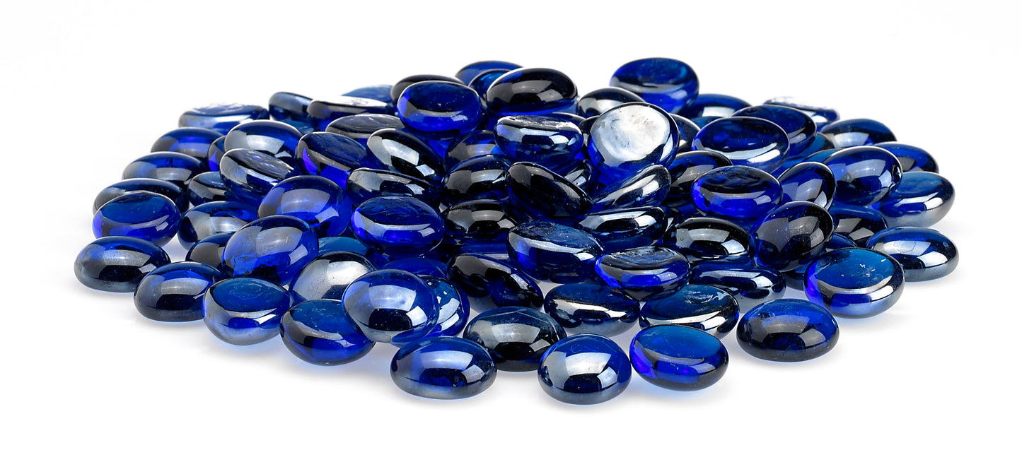 American Fire Glass - Royal Blue Luster, 10 lb. Jar Fire Beads