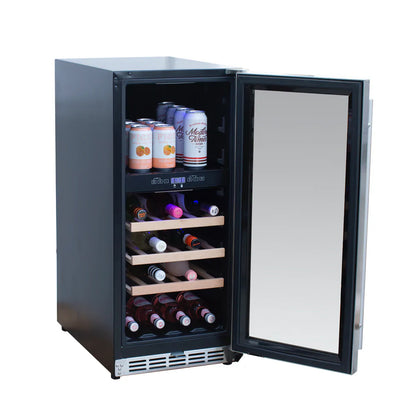 Summerset 15 Inch Outdoor Rated Dual Zone Wine Cooler – RFR-15WD