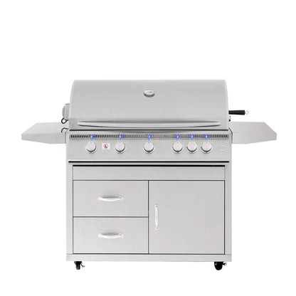 Summerset Sizzler 40-Inch 5-Burner Freestanding Gas Grill – SIZ40