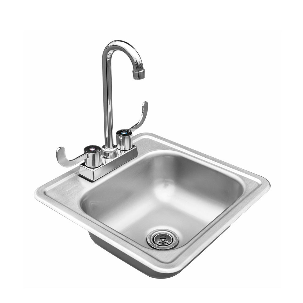 Summerset 15-Inch Drop-in Sink & HotCold Faucet