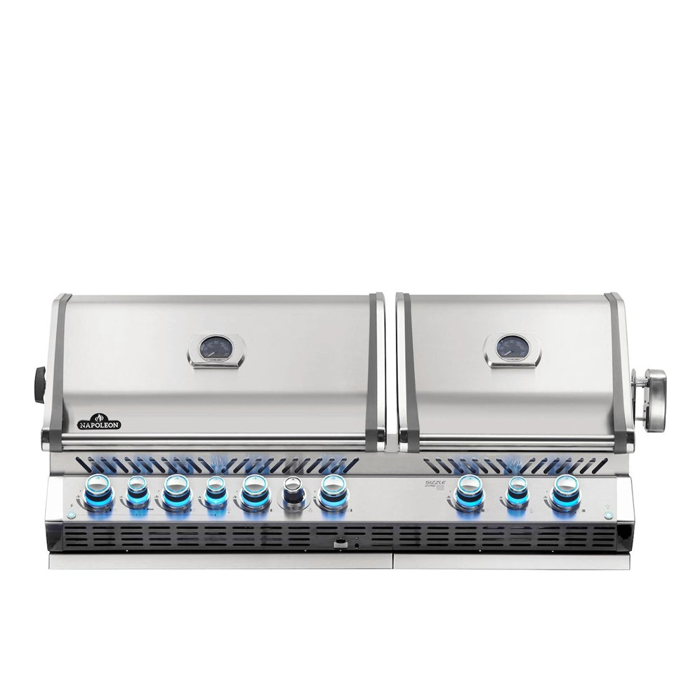 Napoleon Prestige PRO 825 Built-in Grill with Infrared Rear Burner and Infrared Sear Burners and Rotisserie Kit - BIPRO825RBINSS-3