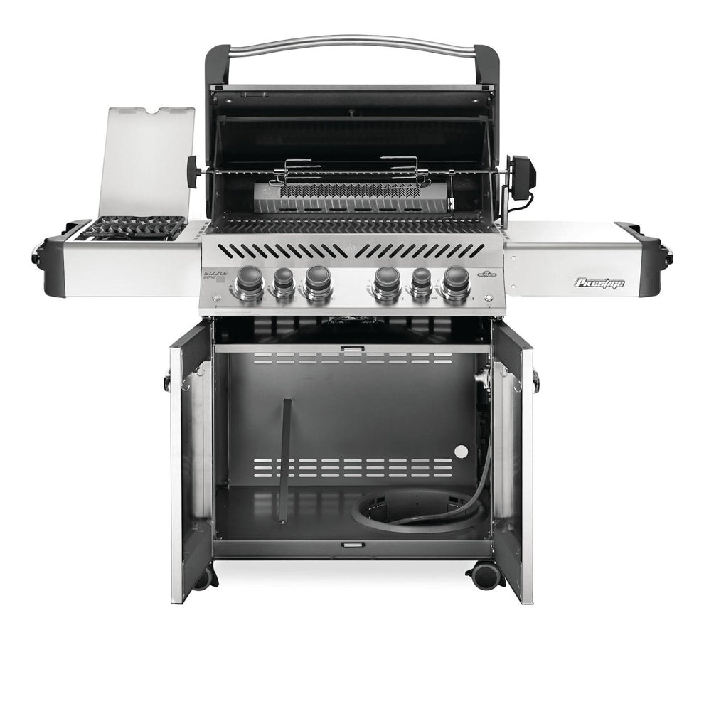 Napoleon Prestige 500 Grill with Infrared Rear Burner and Infrared Side Burner and Rotisserie Kit - Black - P500RSIBPK-3