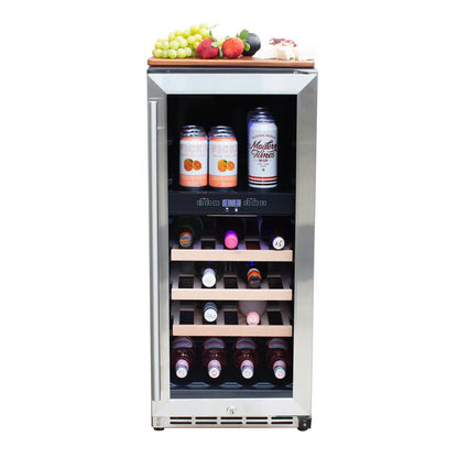 Summerset 15 Inch Outdoor Rated Dual Zone Wine Cooler – RFR-15WD