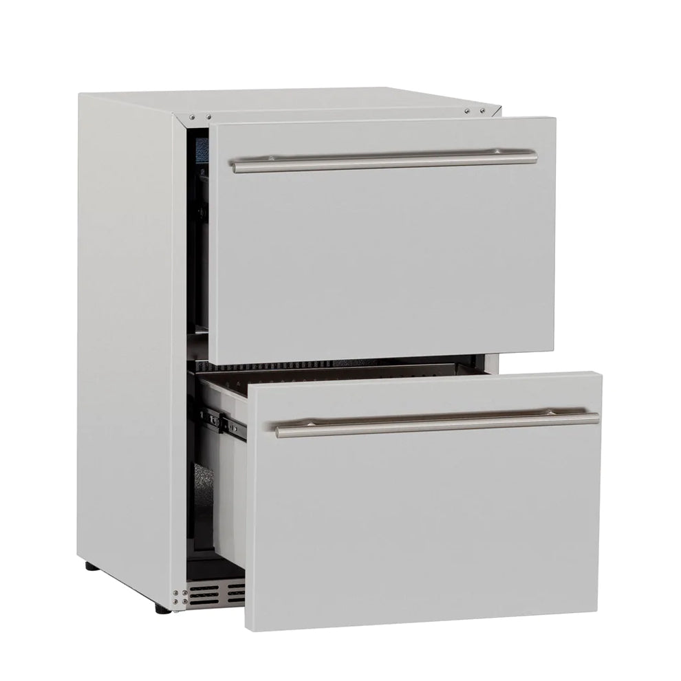 Summerset – 24″ 5.3c Deluxe Outdoor Rated 2-Drawer Refrigerator