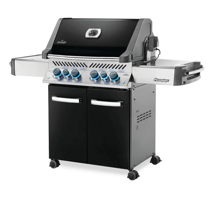 Napoleon Prestige 500 Grill with Infrared Rear Burner and Infrared Side Burner and Rotisserie Kit - Black - P500RSIBPK-3