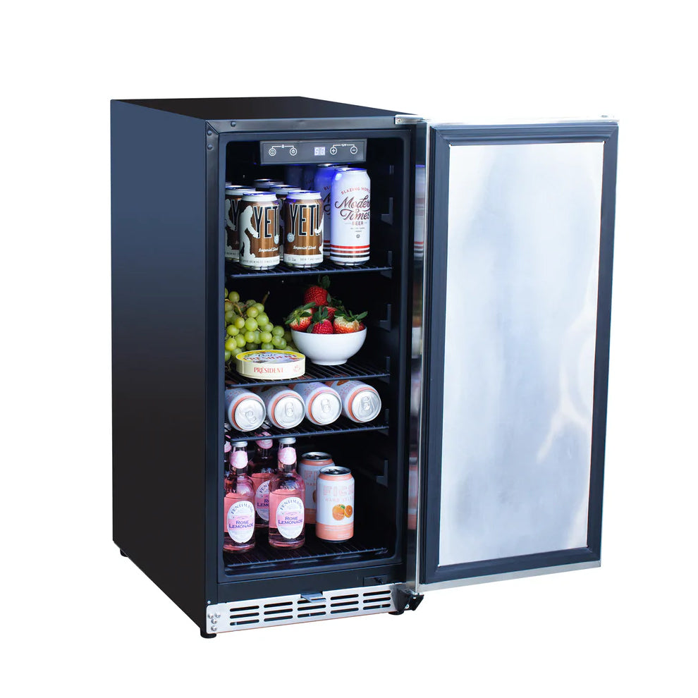 Summerset 15 Inch Outdoor Rated Fridge w/ Stainless Door – RFR-15S