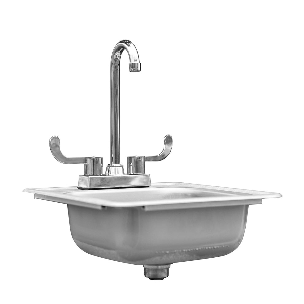 Summerset 15-Inch Drop-in Sink & HotCold Faucet