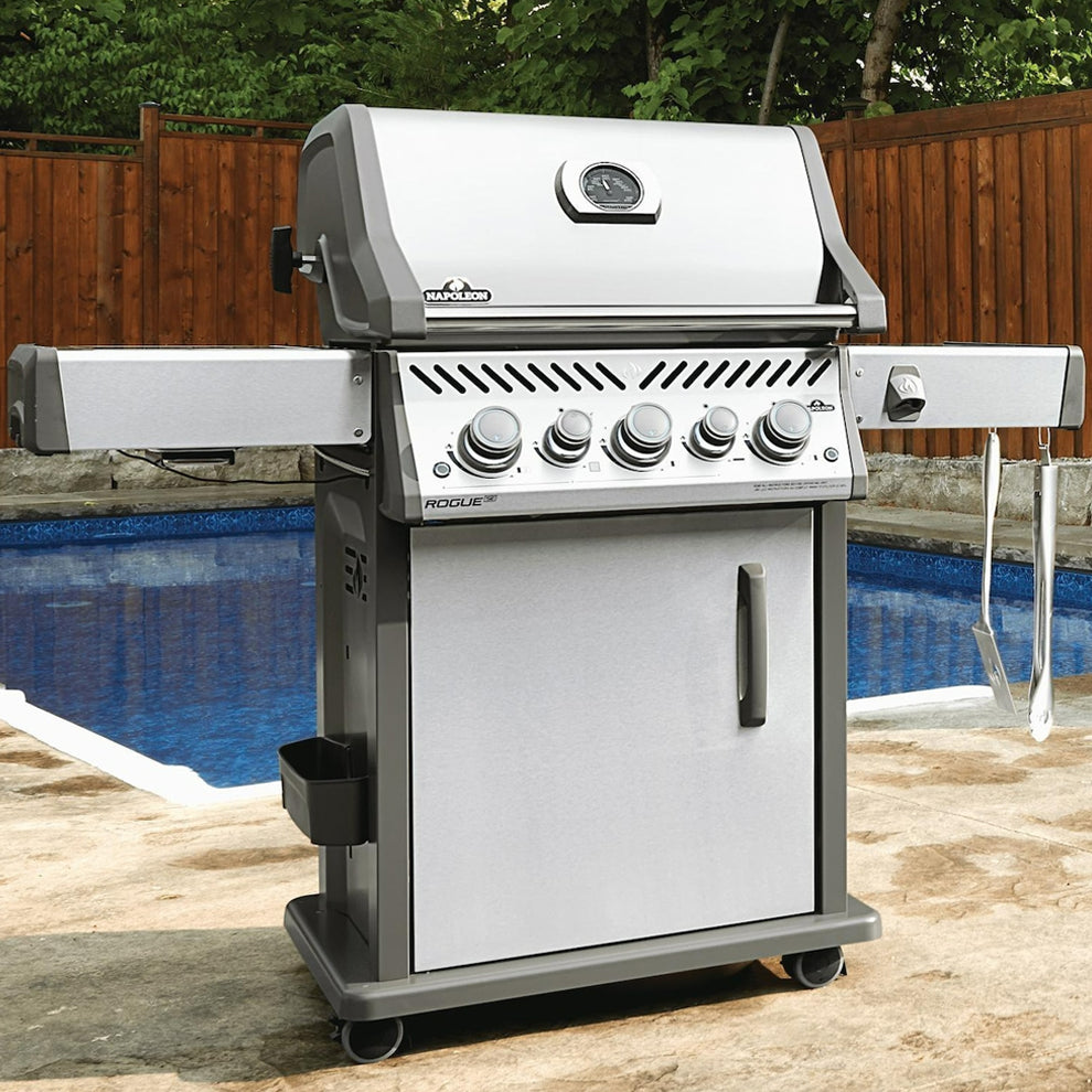 Napoleon Rogue SE 425 RSIB Natural Gas Grill with Infrared Rear & Side Burners - Stainless Steel - RSE425RSIBNSS-1