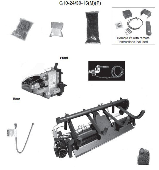 Peterson - 24/30" BURNER SYSTEM WITH VARIABLE REMOTE