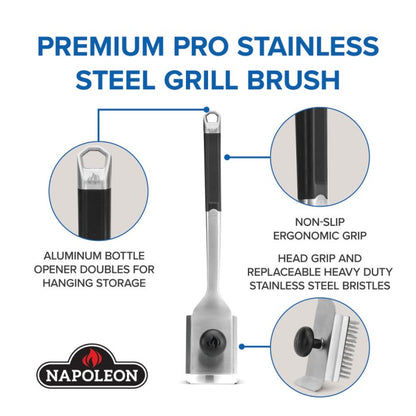 Napoleon - Premium Stainless Steel Grill Brush PRO Series