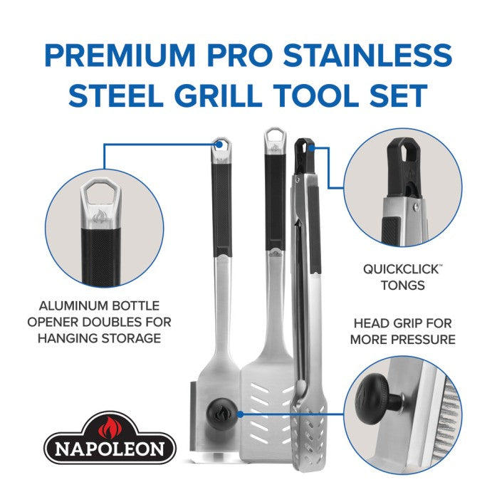 Napoleon - Premium Grill 3-Piece Tool Set PRO Series