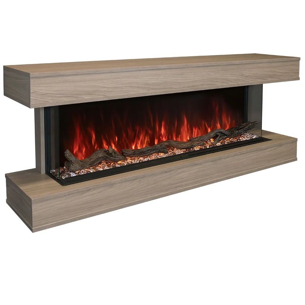 Modern Flames Coastal Sand Finish LPM-4416 Premium Wall Mounted Cabinet | WMC-44LPM-CS