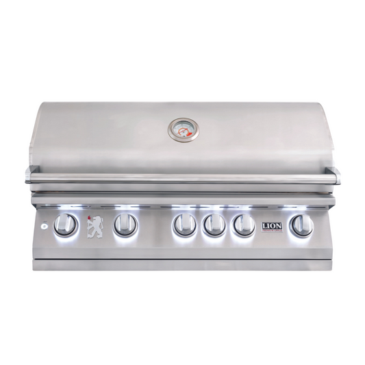 Lion L90000 40-Inch 5-Burner Stainless Steel Built-In Grill