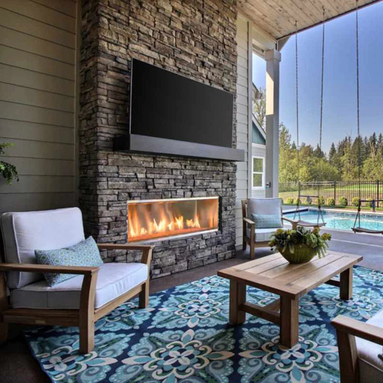 Majestic Lanai 48" Outdoor Linear Vent Free Gas Fireplace   ODLANAIG-48