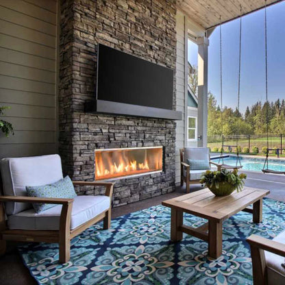 Majestic Lanai 48" Outdoor Linear Vent Free Gas Fireplace   ODLANAIG-48