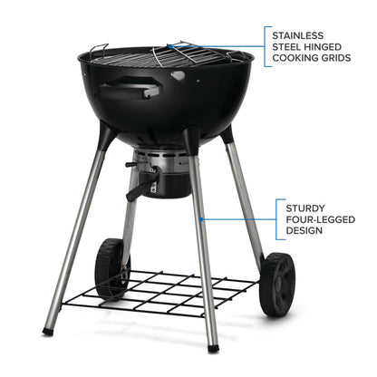 Napoleon Premium 18 Charcoal Kettle 18-inch Kettle Grill